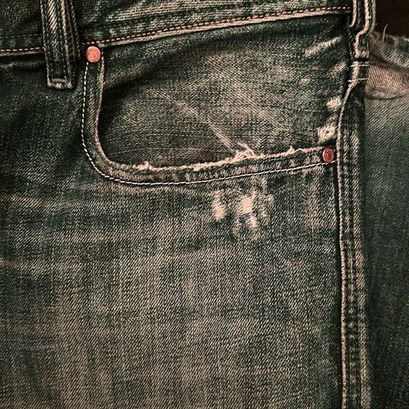 Y2K, Flared Diesel Jeans model Zathan, Made in Italy, Distressing, faded color - Picture 4 of 7